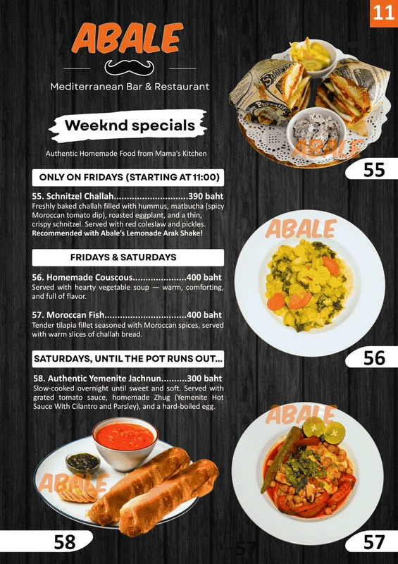 Weekend Specials